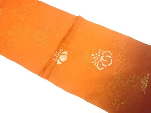 JAPANESE KIMONO / UNUSED GOLD THREAD OBIAGE